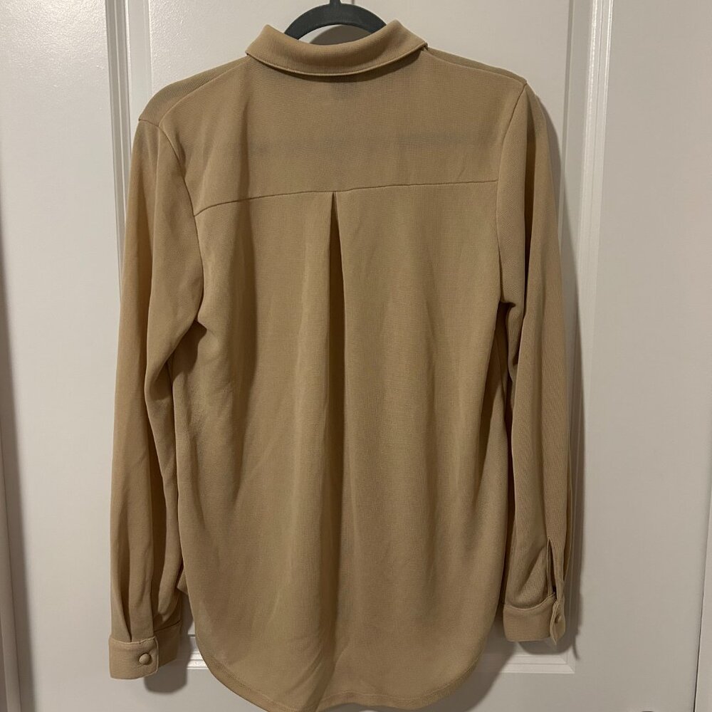 Tan button up - Picture 2 of 6